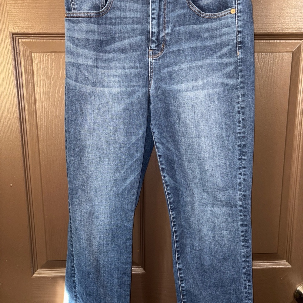 American Eagle Women's Jeans Size 12 Blue Next Level Strech High Rise. Short